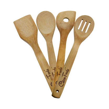 Spatule en bambou, 4 pièces